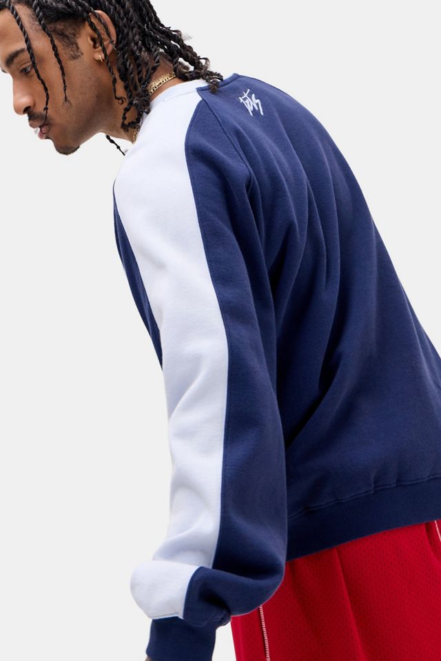 iets frans... Blauer Sweatshirt mit Einsatz #3