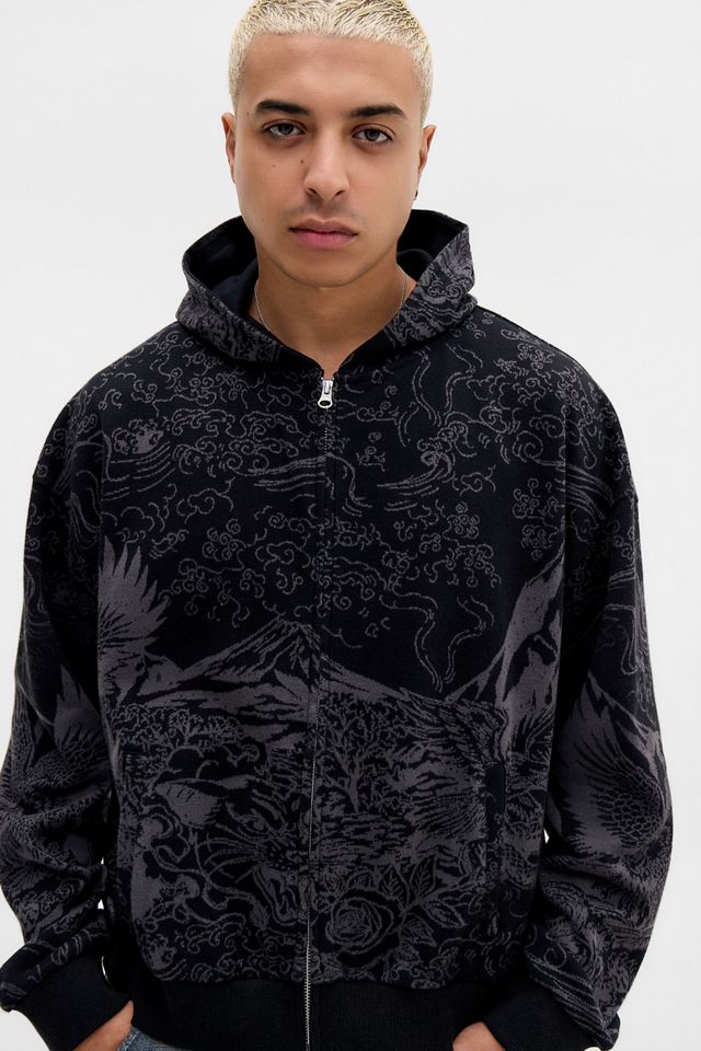 UO Schwarzer Adler Kapuzenpullover #2