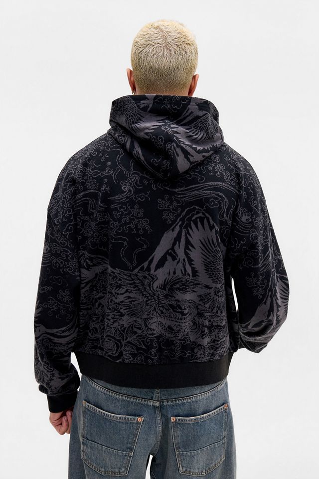 UO Schwarzer Adler Kapuzenpullover #3