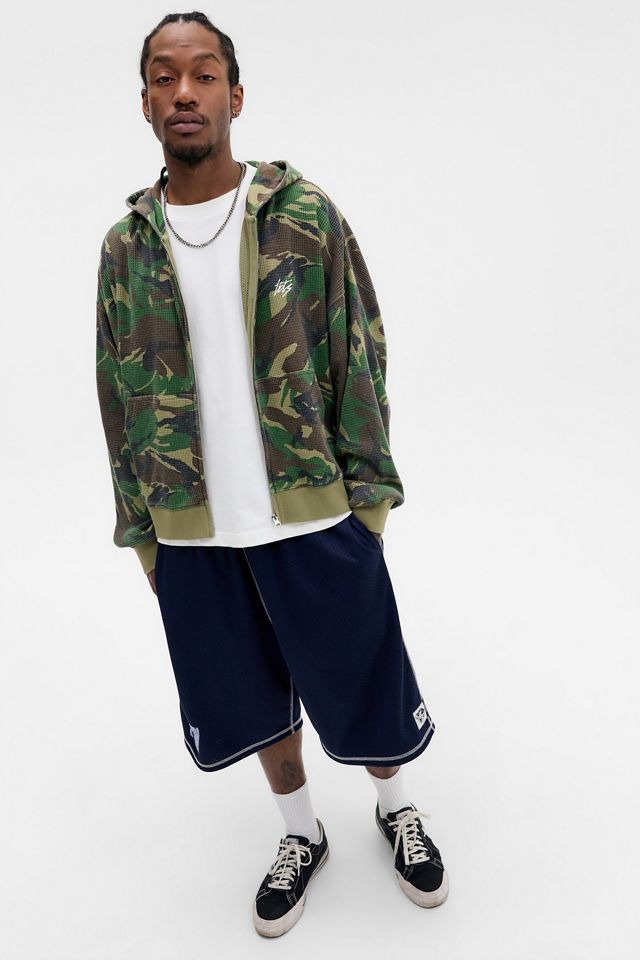 iets frans... Camo Waffle Zip-up Kapuzenpullover #2