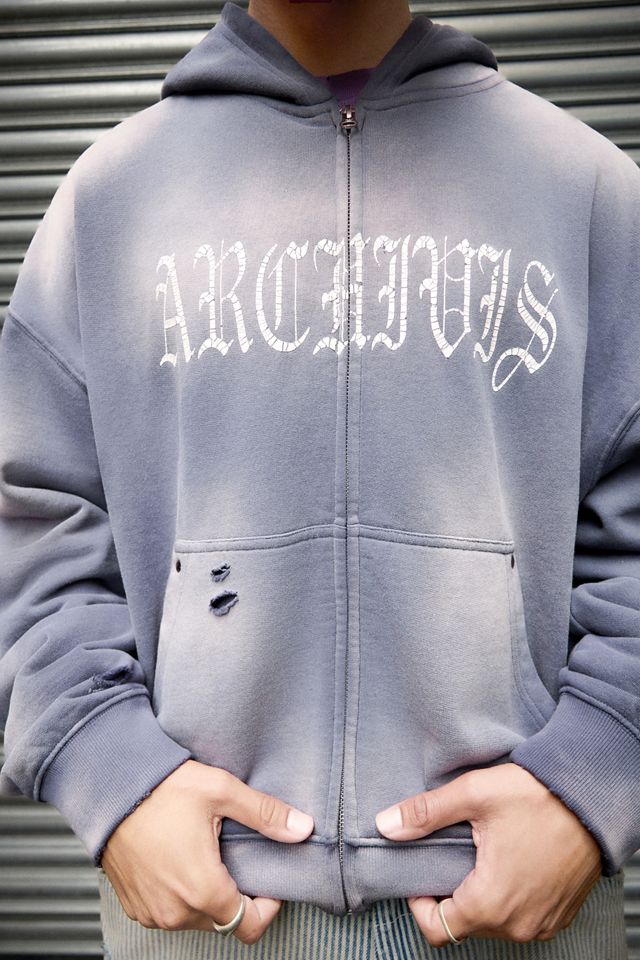 Archivis Destroy Zip-Through Hoodie #3