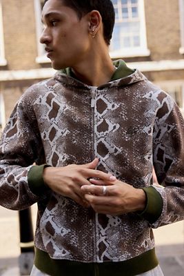 iets frans... Sudadera con Capucha y Cremallera con Estampado de Serpiente