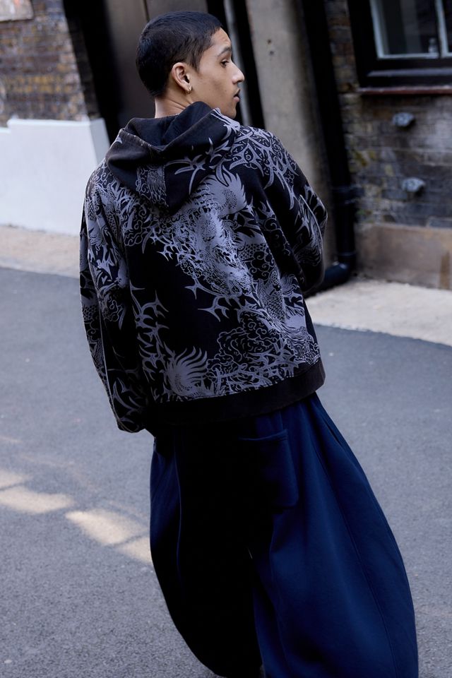 iets frans... Black Asiatic Dragon Zip-Through Hoodie #3