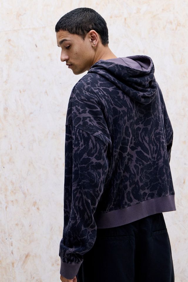 iets frans... Leopard Zip-Through Waffle Hoodie #3