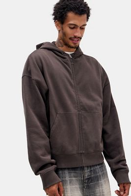 Archivis Waffle Lined Zip-Through Hoodie