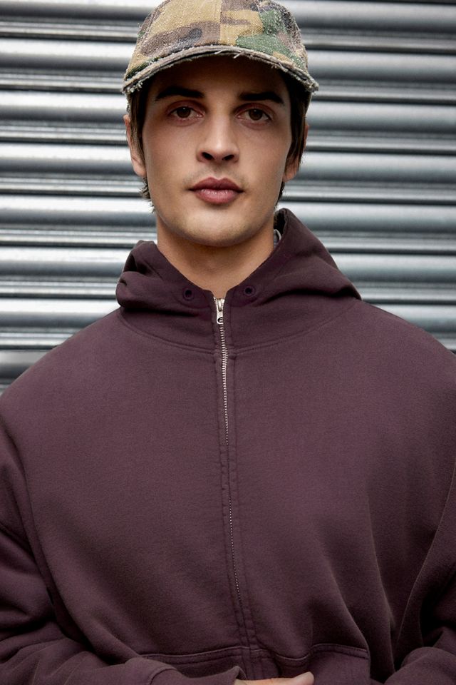 Archivis Waffle Lined Zip-Through Hoodie #2