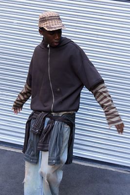 Archivis Asymmetric Zip-Through Hoodie
