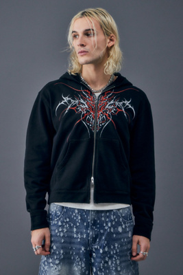 Jaded London Thorn Zip Hoodie | Urban Outfitters UK