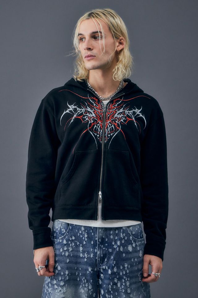 Jaded London Thorn Zip Hoodie