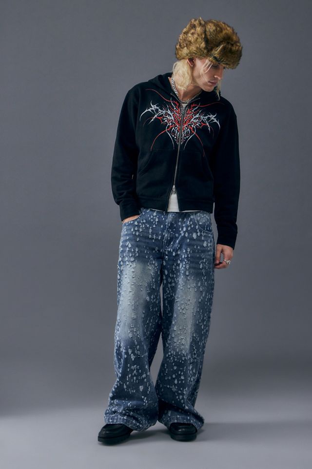 Jaded London Thorn Zip Hoodie | Urban Outfitters UK
