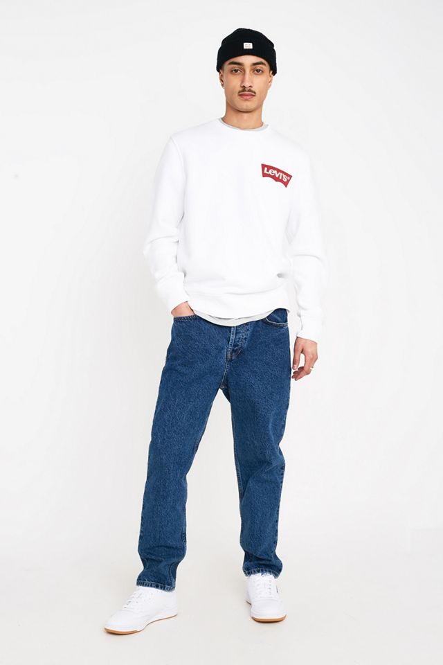 Levi's – Sweatshirt in Weiß mit Batwing-Logoaufnäher #2