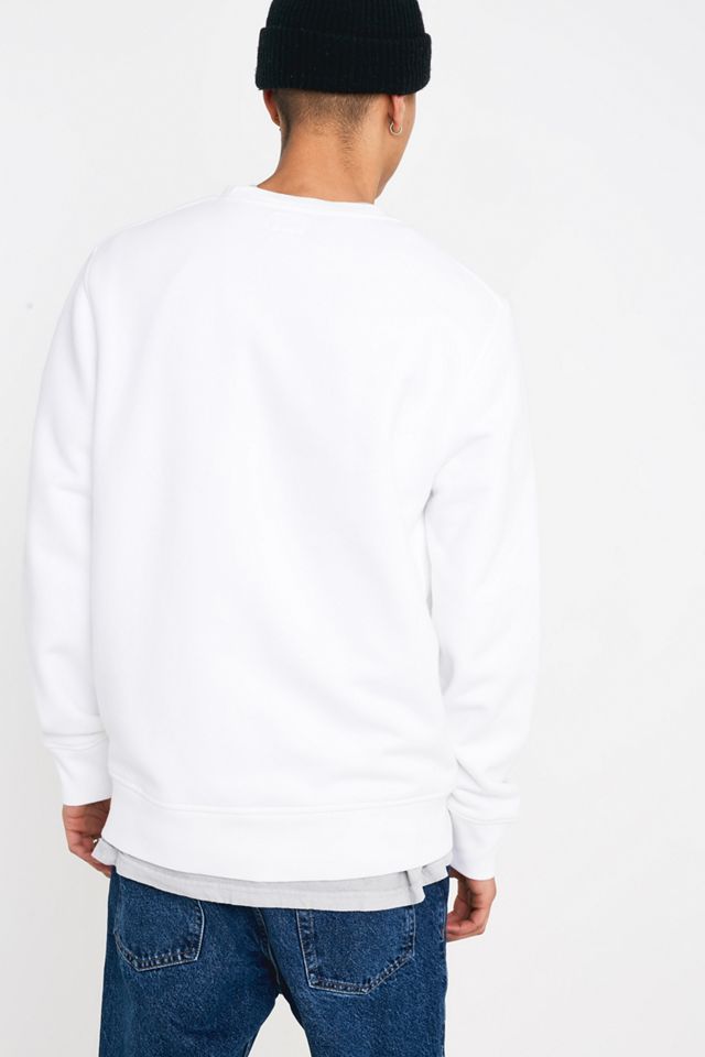 Levi's – Sweatshirt in Weiß mit Batwing-Logoaufnäher #3