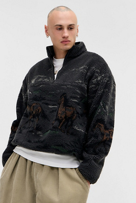 Levi's Idyllwild Sherpa Pullover Fleece | Urban Outfitters UK