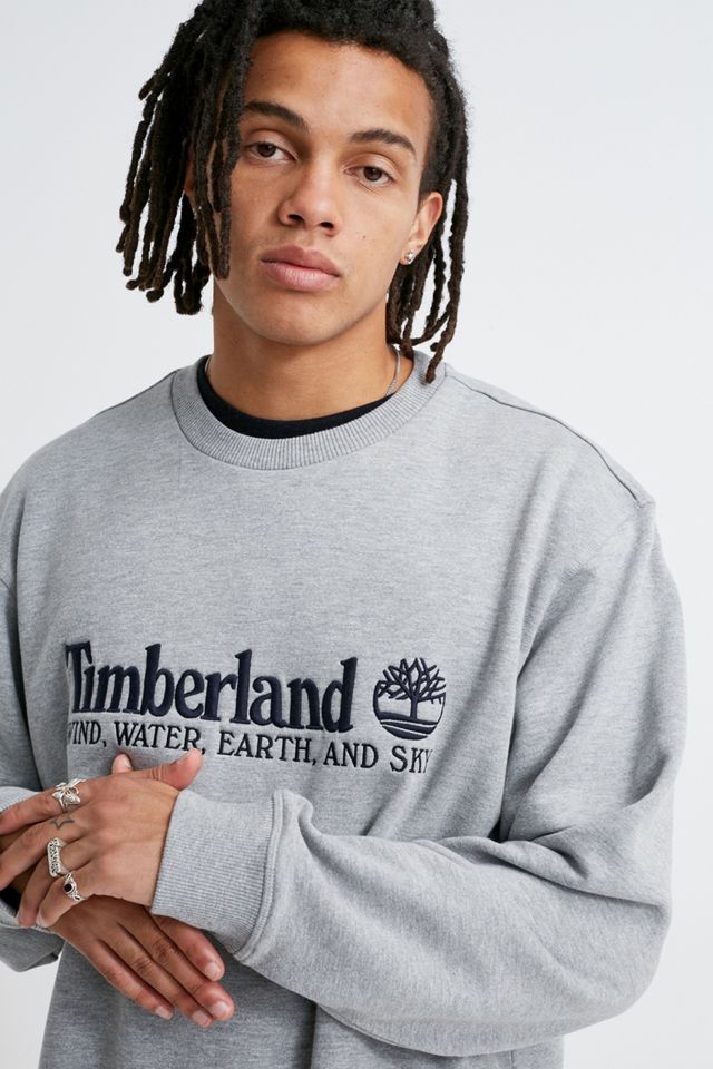 Timberland UO Exclusive Wind, Water, Earth and Sky Grey Crew Neck Sweatshirt #1