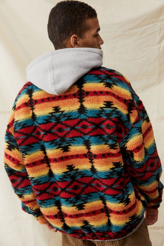 UO Borg Fleece Quarter Zip Mock Neck Felpa #1