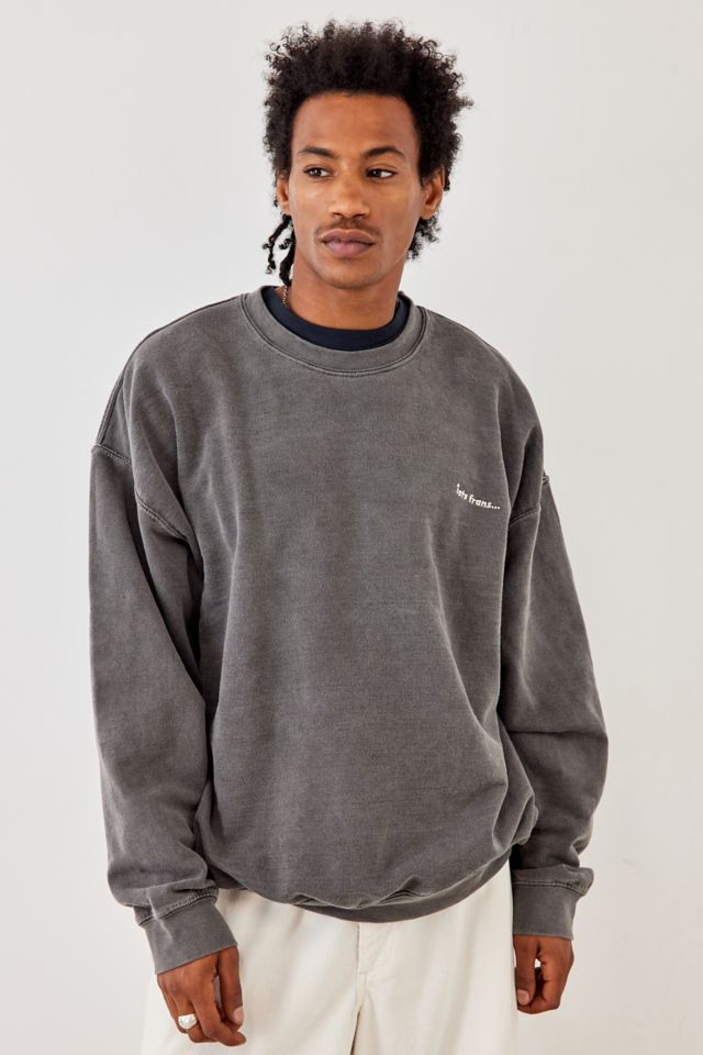 Washed black outlet sweater