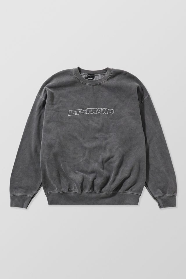 iets frans... Washed Black Embroidered Sweatshirt #8