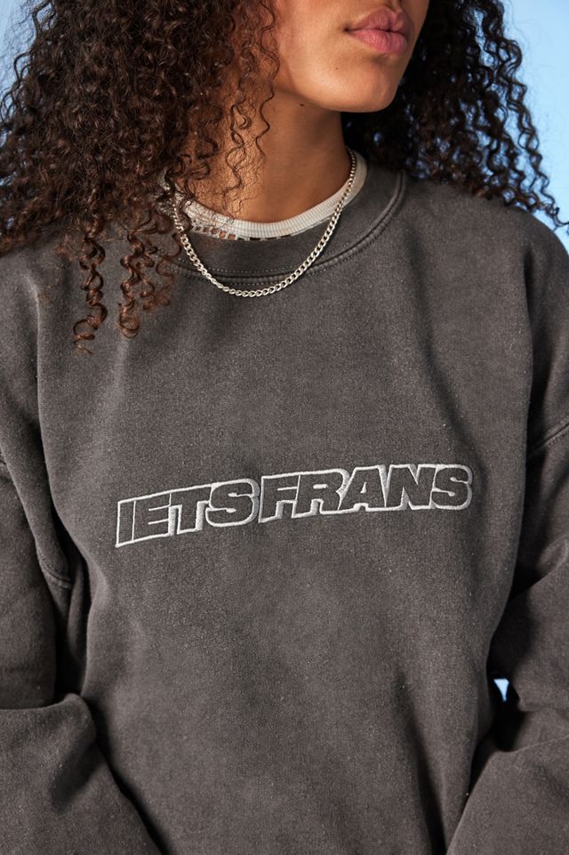 iets frans... Washed Black Embroidered Sweatshirt #5