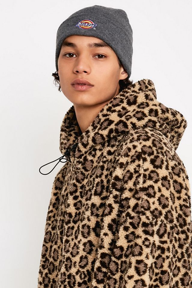 UO Felpa con cappuccio in pile stampa leopardata #2