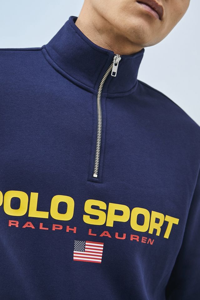 Polo Ralph Lauren Navy Polo Sport Quarter Zip Sweater #1