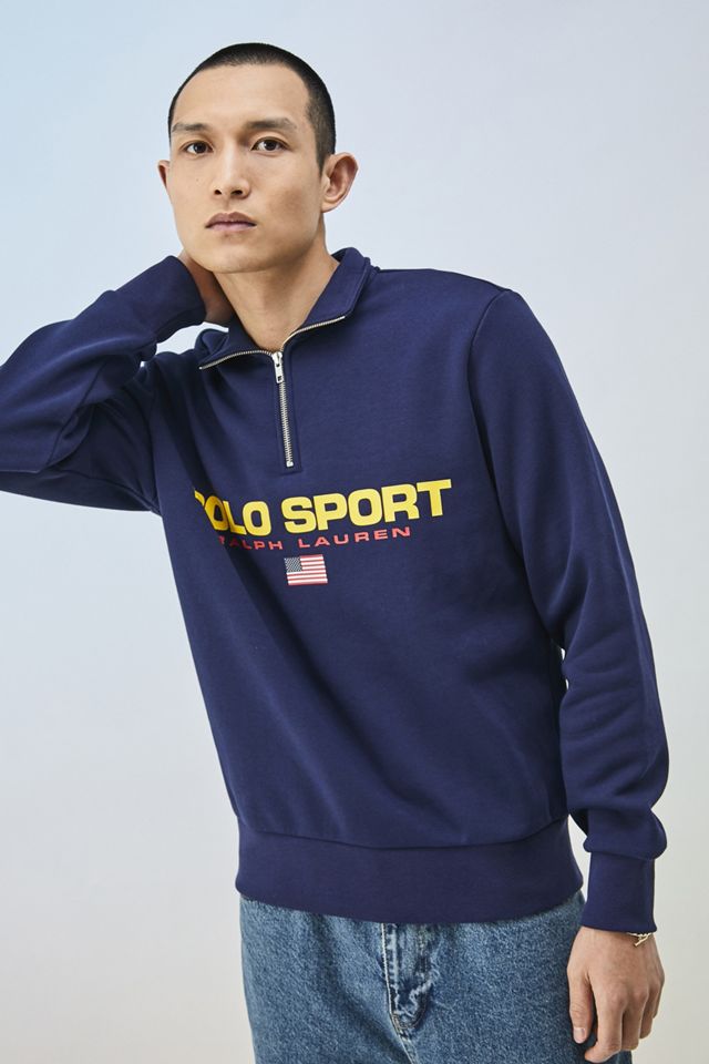 Polo Ralph Lauren Navy Polo Sport Quarter Zip Sweater #3