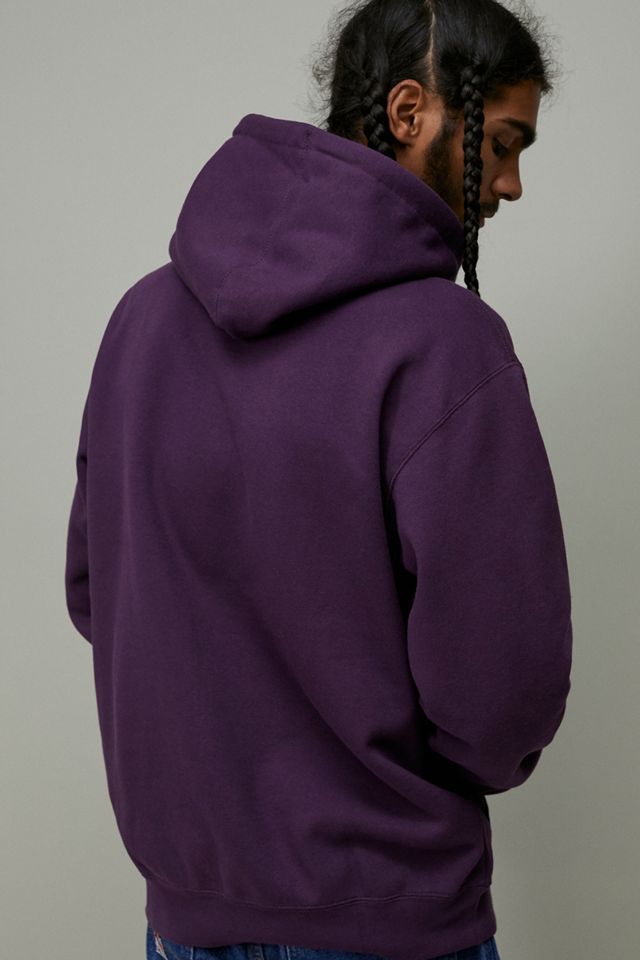 OBEY - Sweat à capuche Lie de vin à motif marguerite  #2