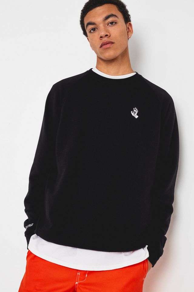 Santa Cruz Screaming Hand Black Crew Neck Sweatshirt #1