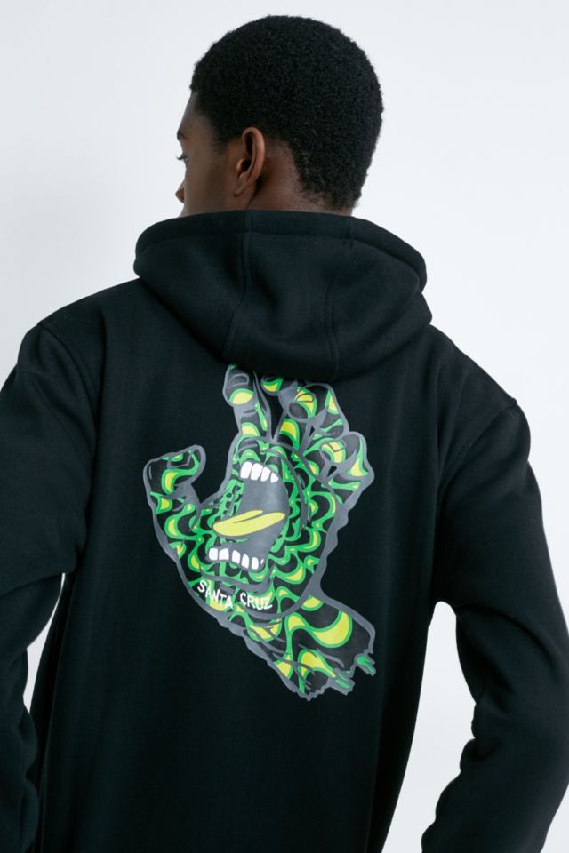 Santa Cruz Screaming Hand Kaleidoscope Black Hoodie