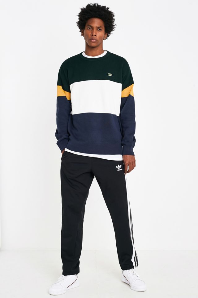 Lacoste SPORT Colourblock Navy Fleece Sweatshirt #1