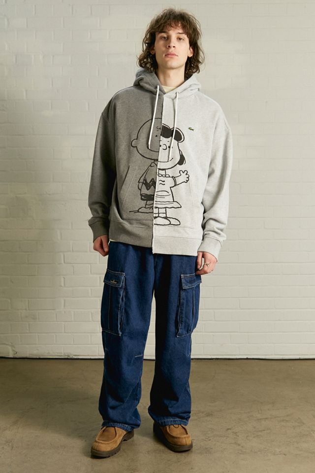 Lacoste X Snoopy - Sweat à capuche ample effet rapiécé #1