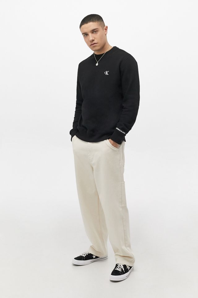 Calvin Klein Jeans - Sweatshirt ras du cou noir incontournable #3