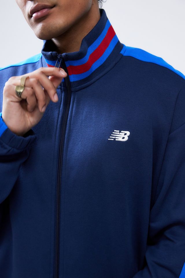New Balance Navy Zip-Through Track Jacket #1