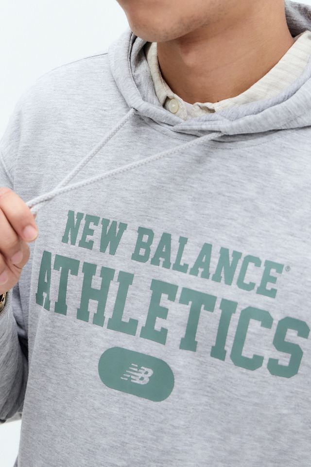 Felpa con cappuccio grigia New Balance #2
