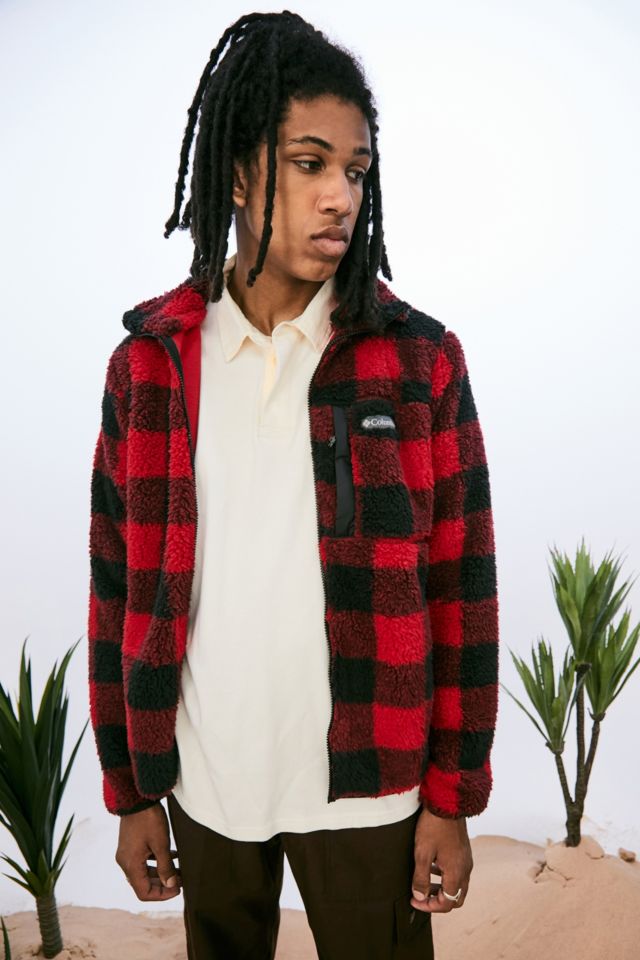 Columbia red and store black plaid jacket