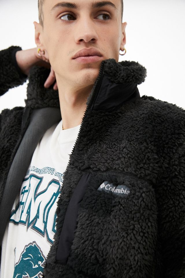 Columbia - Veste d'hiver imitation peau de mouton noire #3