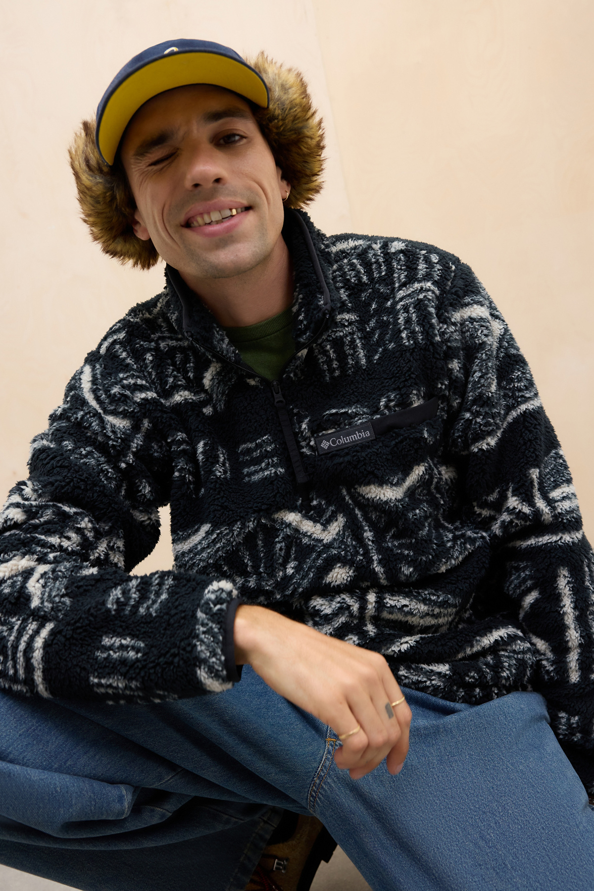 Columbia Black Rugged Fleece