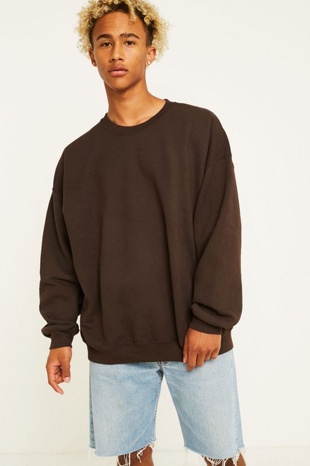 Dark 2025 brown sweatshirt