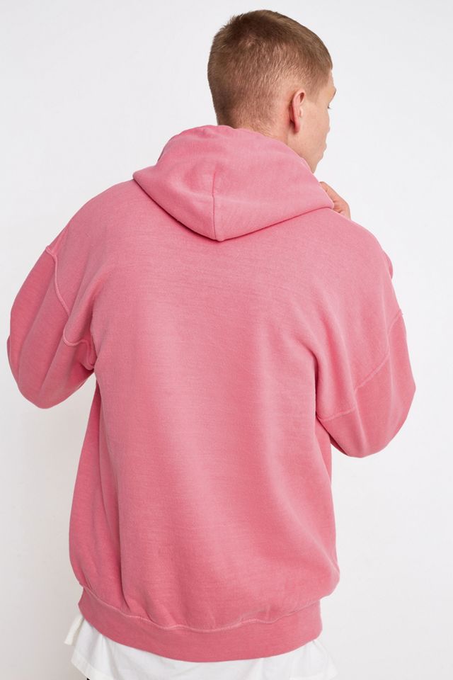 iet frans... - Sweat à capuche brodé rose fluo #3