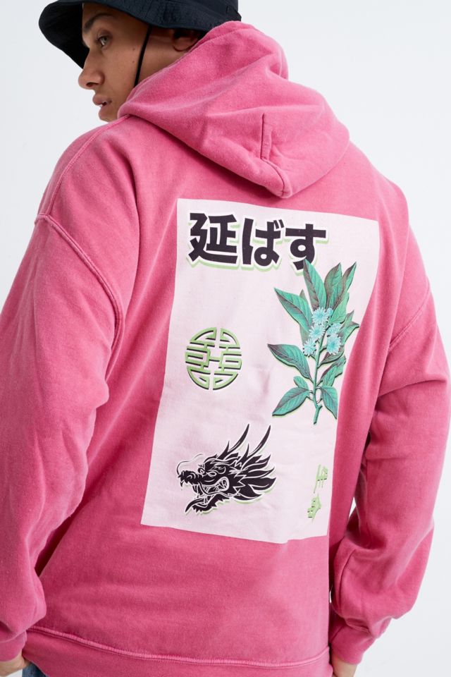 Pink cheap graphic hoodie