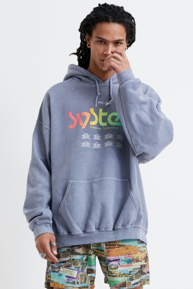 Grey hoodie urban outfitters sale