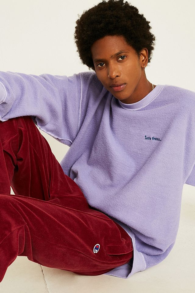 iets frans… Overdyed Reverse Weave Lilac Sweatshirt | Urban Outfitters UK