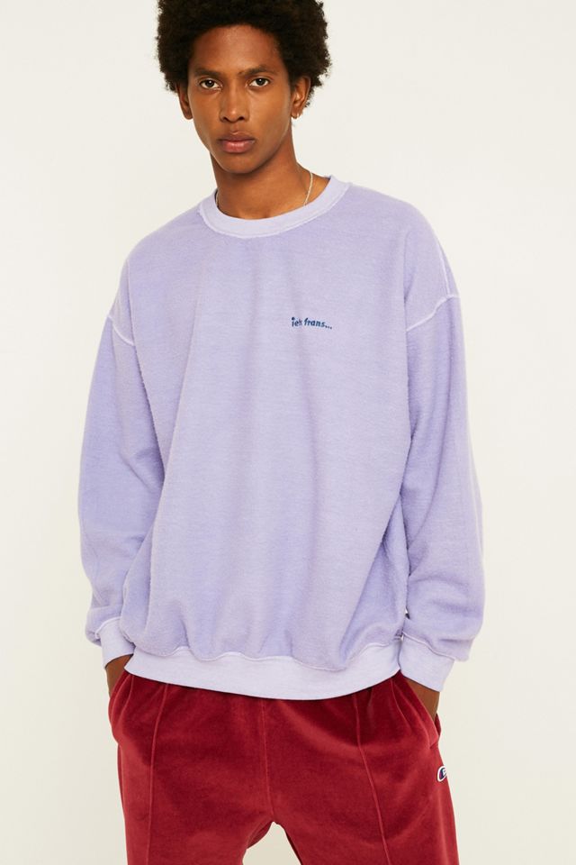 iets frans… - Sweatshirt en molleton surteint lilas #3