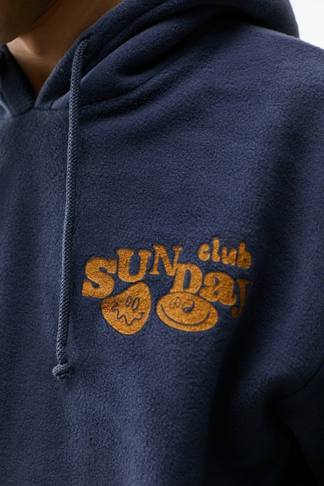 UO Blue Sunday Club Fleece Hoodie #3