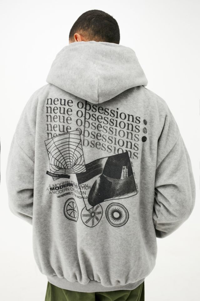 UO Grey Obsessions Fleece Hoodie