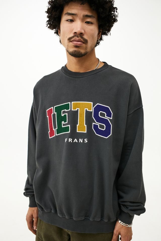 Iets Frans Colour Block Applique Sweatshirt Urban Outfitters Uk 8691