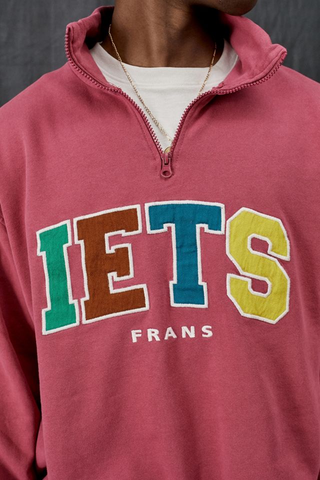 iets frans... – Appliziertes Sweatshirt mit Stehkragen in Rot #1