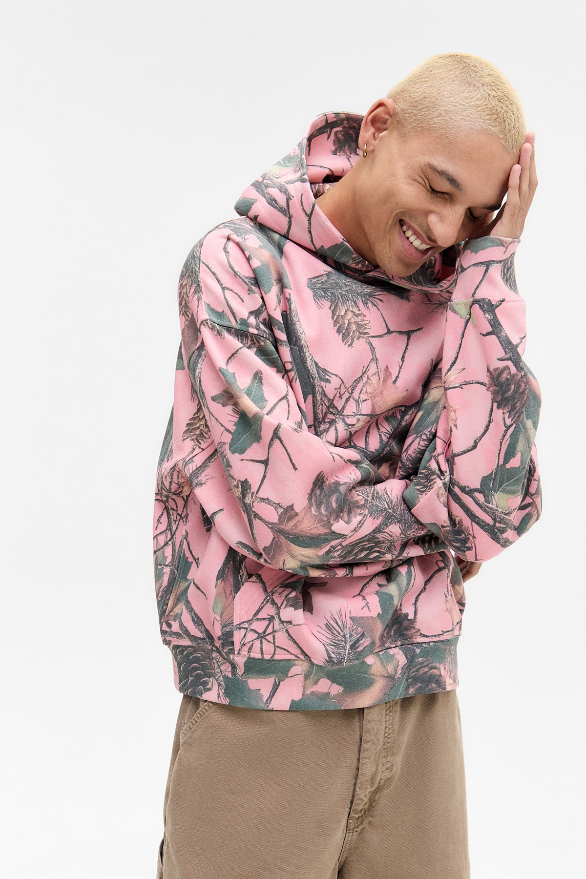 BDG Pink Real Tree Hoodie