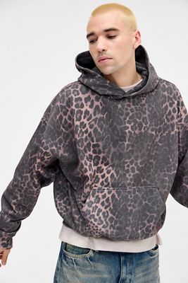 Sudadera con Capucha Estampado de Leopardo Archivis