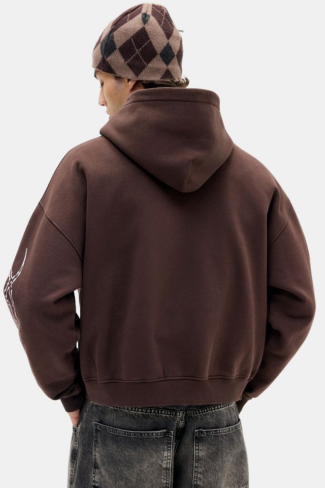 Sweat à capuche zippé UO Brown Dragon #3