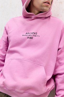 Sudadera con Capucha Degradada Rosa de Archivo UO